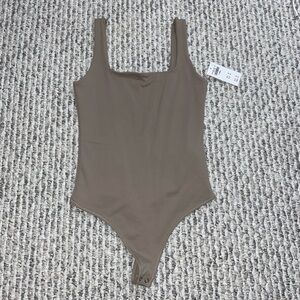 Abercrombie Tank Bodysuit in Gray/Taupe
